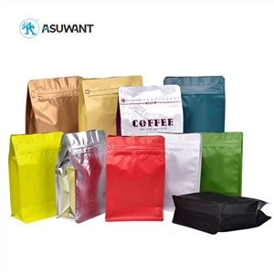 FALT BotT Coffee oa teepakendi kott külg Gusset ziplock klapiga