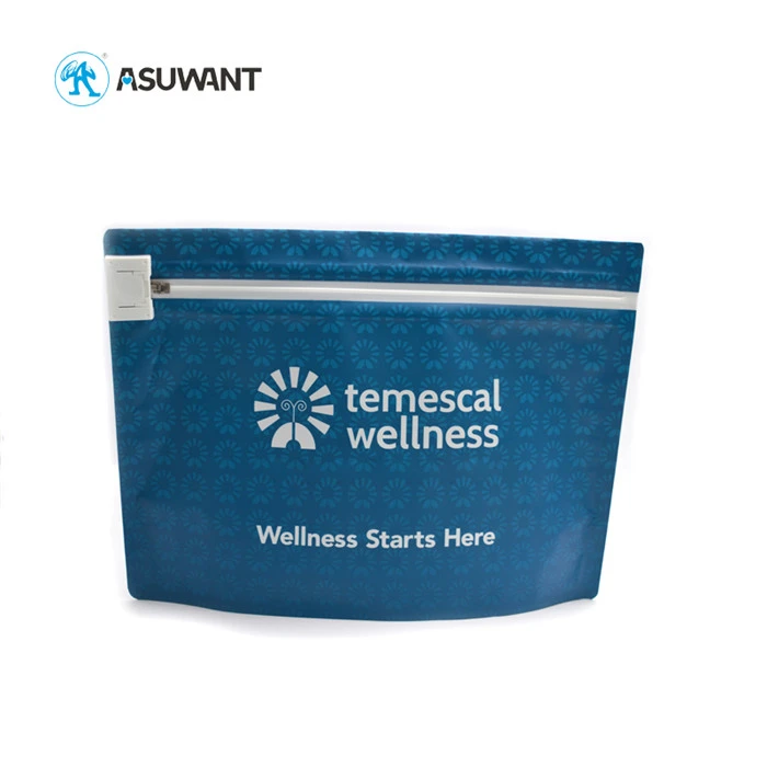 Tobacco Plastic Child Proof Zipper Bags MOPP With Reclosable Zip Locks