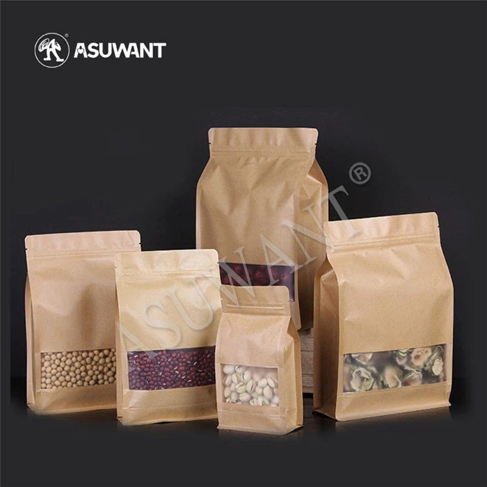 Window Kraft Paper Tea Packaging Bag