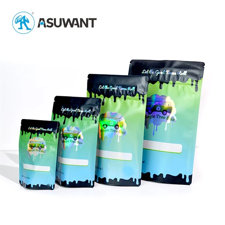 Colored Matte Small Runtz Cookies Plastic Mylar Zip Lock Smell Proof Weed Packaging Bag