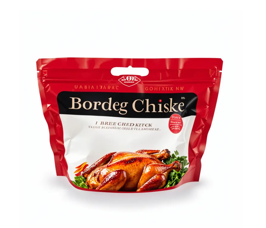 Zipper Plastic Roasted Chicken Packaging Bags With Handle suppliers
