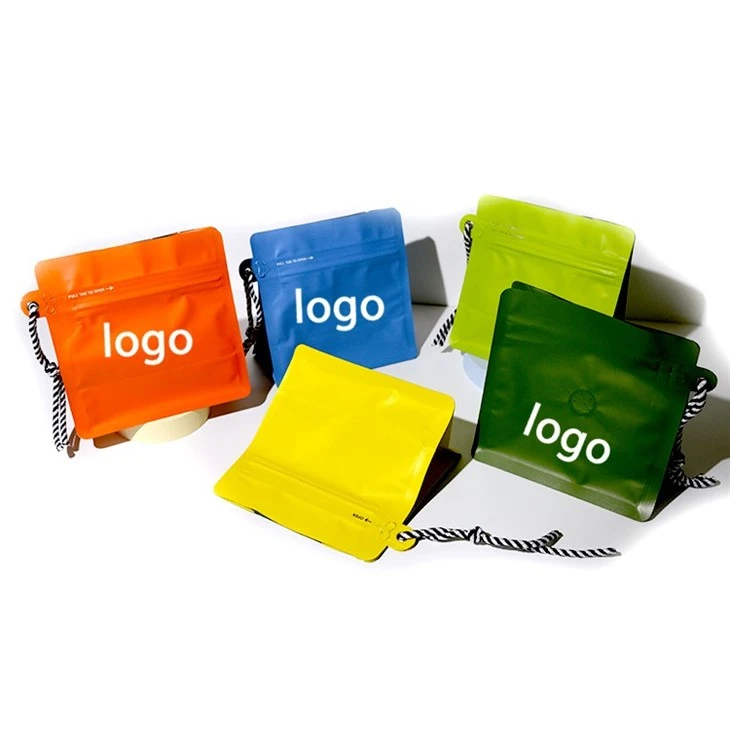 Custom Printed Coffee Bean Packaging Bag 250g Aluminium Foil Bag Self Standing Zip Coffee Bag With Valve