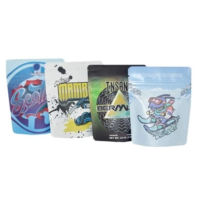 1/8 oz küpsisepuhastusd Mylar Bag Zip Lock Gummies Edable Packaging koos kohandatud logoga